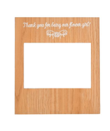 NEW Flower Girl Wedding Party Gift Picture Frame wood holds 4 x 6 inch p... - $9.95