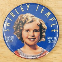 Vintage Costume Jewelry SHIRLEY TEMPLE Pinback Button VHS Movie Advertising - $24.74