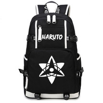 Naruto Theme Fighting Anime Series Backpack Schoolbag Daypack White Shar... - £33.03 GBP