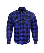 RIDERACT® Mens Motorcycle Flannel Riding Shirt Reinforced with CE free A... - $107.99