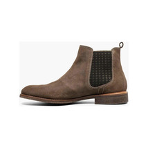 Men's Stacy Adams Gabriel Plain Toe Chelsea Boot Mushroom Suede Dressy 25625-051 image 2