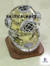 Nauticalmart Brass Scuba Deep Diving Divers Helmet Mark V Navy Vintage - $329.00