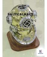 Nauticalmart Brass Scuba Deep Diving Divers Helmet Mark V Navy Vintage - £258.17 GBP