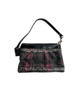 VERY RARE Coach Poppy Tartan Plaid Signature Canvas Leather Wristlet. - $29.99