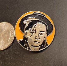 Boy George Pin metal enamel culture club lgbt vintage hat lapel new wave rock - £4.62 GBP