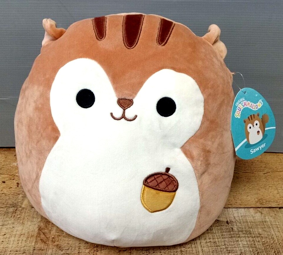 Primary image for Squishmallow SAWYER The Squirrel With Acorn Plush 11'' - New With Tag