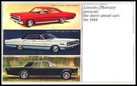 1966 Lincoln Mercury Color Sales Brochure Comet Cyclone Continental - £13.50 GBP