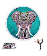 1/1.5m Round Yoga Mats Multi-purpose Beach Towel Tassel Tapestry Non Sli... - £16.27 GBP+