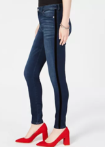 I.n.c. Women&#39;s Petite Velvet Racing Stripe Jeans, Size 6P - £23.28 GBP