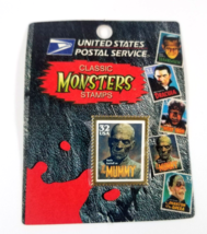 VTG 1997 The Mummy Boris Karloff USPS Classic Monsters 32C USA Postage Stamp Pin - £10.27 GBP