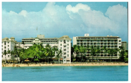 Moana Hotel on Waikiki Beach Hawaii Postcard - $6.64