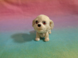 Puppy In My Pocket Cream Light Grey Puppy Dog Figure - as is - $1.92
