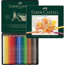 Faber-Castell 24 Piece Polychromous Colored Pencil Set in Metal Tin - £40.64 GBP