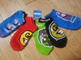 Fortnite Game Socks 5 Pack No Show Socks for Boys Large 4-10 FREE Shippi... - £9.66 GBP