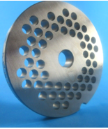 #22 x 1/4" holes (6 mm) STAINLESS Meat Food Grinder Plate - $27.20