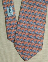Palacios y Museos Spain Neck Tie/Necktie Silk pink blue stained glass 59... - $251.45 MXN