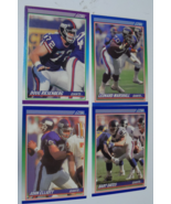  NY Giants 4 Score Football Cards 1990 Leonard Marshall Oates Elliott Ri... - $47.55 CAD