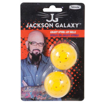 Jackson Galaxy Spiral LED Ball Cat Toy Yellow 1ea/2 pk - £6.28 GBP