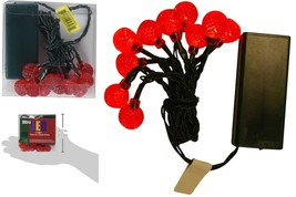 Ultra LED Battery Operated Rasberry Twinkle 10 Lights with Timer - £6.74 GBP