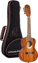 Ortega Guitars Custom Built Eclipse Series All Solid 8-String Tenor, Rig... - $558.99