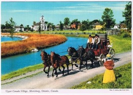 Postcard Stage Coach On Kings Highway Upper Canada Village Morrisburg Ontario - $2.73