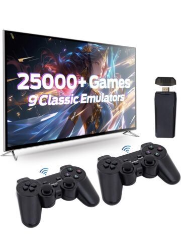 Retro Video Game Console Play Thousands Of Retro Games 2 Controllers New... - $14.84