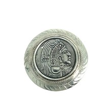 Vintage Hecho en Mexico 925 Sterling Native American Indian Chief Brooch... - $88.72 CAD