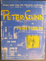 HENRY MANCINI: (PETER GUNN) ORIG,1959 TV SHEET MUSIC (CLASSIC) - $98.99