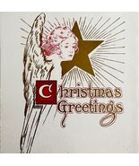 Christmas Greetings Card Angel Gold Star Buffalo NY Sailboat 1908 PCBG11B - €17,06 EUR