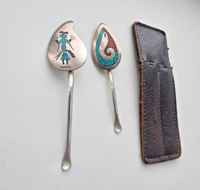 2 VINTAGE HANDMADE 925 STERLING SILVER  PENDANTS - $1,425.81 MXN