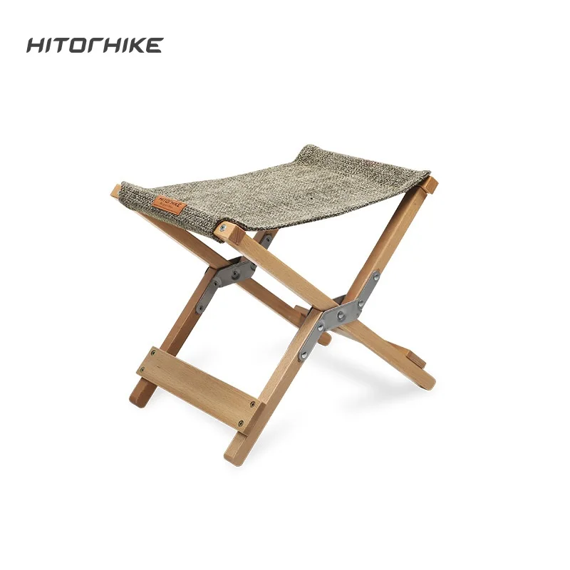 Hitorhike wholesale outdoor portable small folding beech wooden chair for - £83.09 GBP