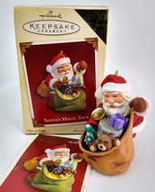  Hallmark Keepsake Ornament 2005 Santa&#39;s Magic Sack Clips to Light VIP Exclusive - £4.63 GBP