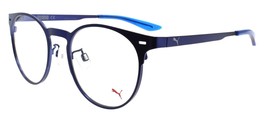 PUMA PE0083O 003 Eyeglasses Frames Round 50-20-140 Blue - £38.85 GBP