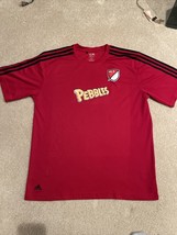 &quot;Pebbles&quot; Red MLS Jersey, Adidas, Soccer, Mens, Large, Climalite Jersey - £22.17 GBP