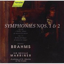 Brahms: Symphonies Nos 1 &amp; 2 /Marriner  ASMIF  - £14.63 GBP