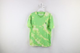 Ralph Lauren Mens Small Distressed Acid Wash Short sleeve T-Shirt Green Cotton - £23.33 GBP