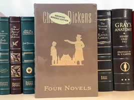 Four Novels by Charles Dickens - leather , sealed - Oliver / Christmas Carol etc - £67.94 GBP