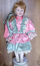 Vintage The Wimbledon Collection Porcelain Collector Doll 16&quot; - $39.95