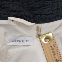 Calvin Klein RN#54163 Women's White/Black Full Zip Puffer Vest Pockets Chest 38" image 3