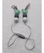Mickey Mouse White Gray Pink Keychain Clips - €17,00 EUR