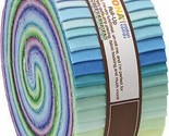 Jelly Roll Kona Cotton Solids Sunset Colorstory Fabric Roll-Ups Precuts ... - $29.97