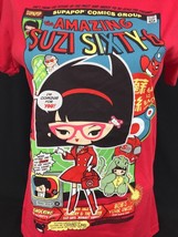 Supapop Anime The Amazing Suzy Sixty-6 Red T-Shirt Ladies Juniors Sean Danconia - £18.32 GBP