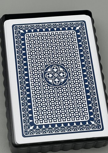 Vintage Royal Plastic Playing Cards Set of 2 Decks Washable Blue Red Complete Item image 10