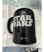 STAR WARS COFFEE MUG VADER BLACK USED - $11.88