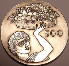 Massiv Edelstein UNC Zypern 1970 f. A.O.Ausgabe 500 Mils ~Doppel Cornuco... - $29.93
