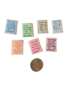1970 Miniature Two Sided Jokes Silly Vintage Doll House - $3.49