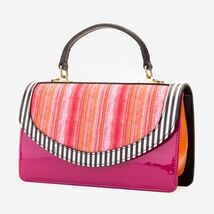 The Santa Amaro Striped Leather Handbag image 3