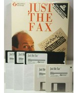 Just The Fax 1990 Britannica Software IBM MS-DOS PC 5.25” & 3.5" Disks CIB Rare? - $125.00