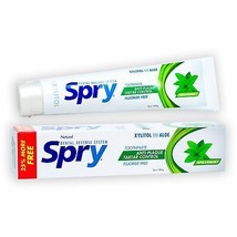 Spry  Xlear - Toothpaste Spearmint Flouride Free 5 Oz. Pack of 1 - £8.09 GBP