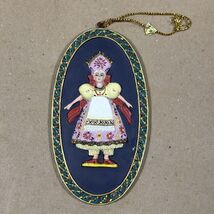 Vintage Russian Doll Nutcracker Embossed Hand Painted Ornaments 4¼" #1 - $4.95